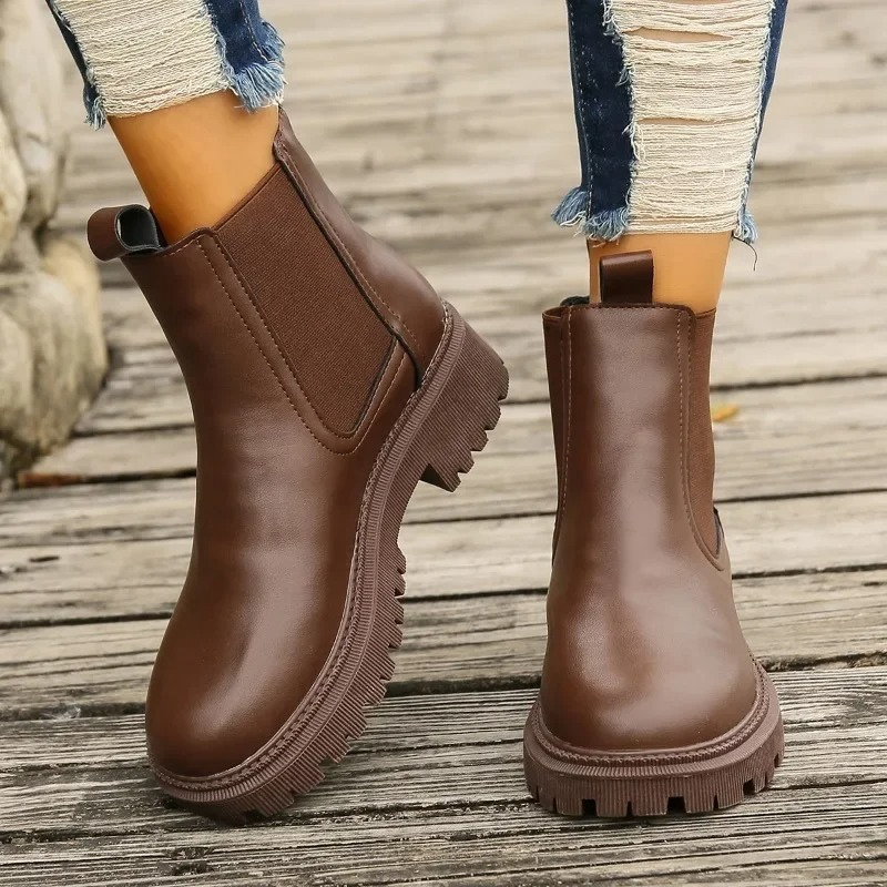 EVELINE - Robuste Chelsea-Stiefel