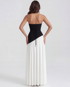 SERENA | Elegantes Maxikleid mit Asymmetrischem Oberteil