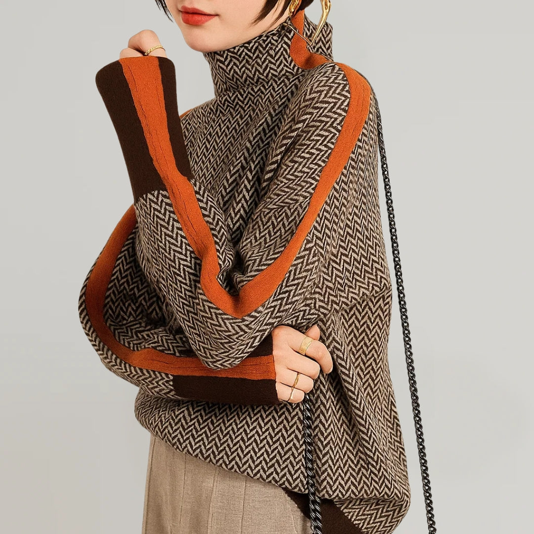Marlene™ | Pullover mit hohem Kragen
