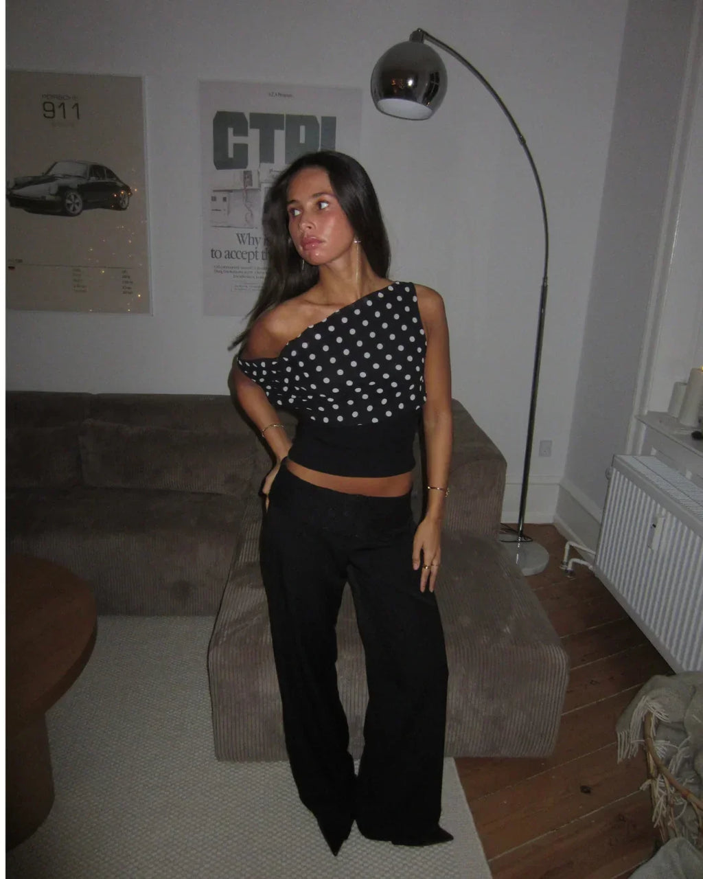 ZOE | Polka Top & Hose Set