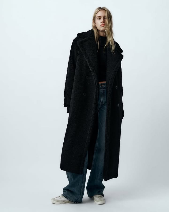 EMMA | Langer Teddy-Mantel
