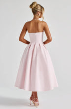 LAILA-MARIE | Curve Torch Midikleid