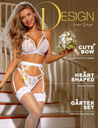VANESSA – Sexy Lingerie-Set mit Strumpfhalter
