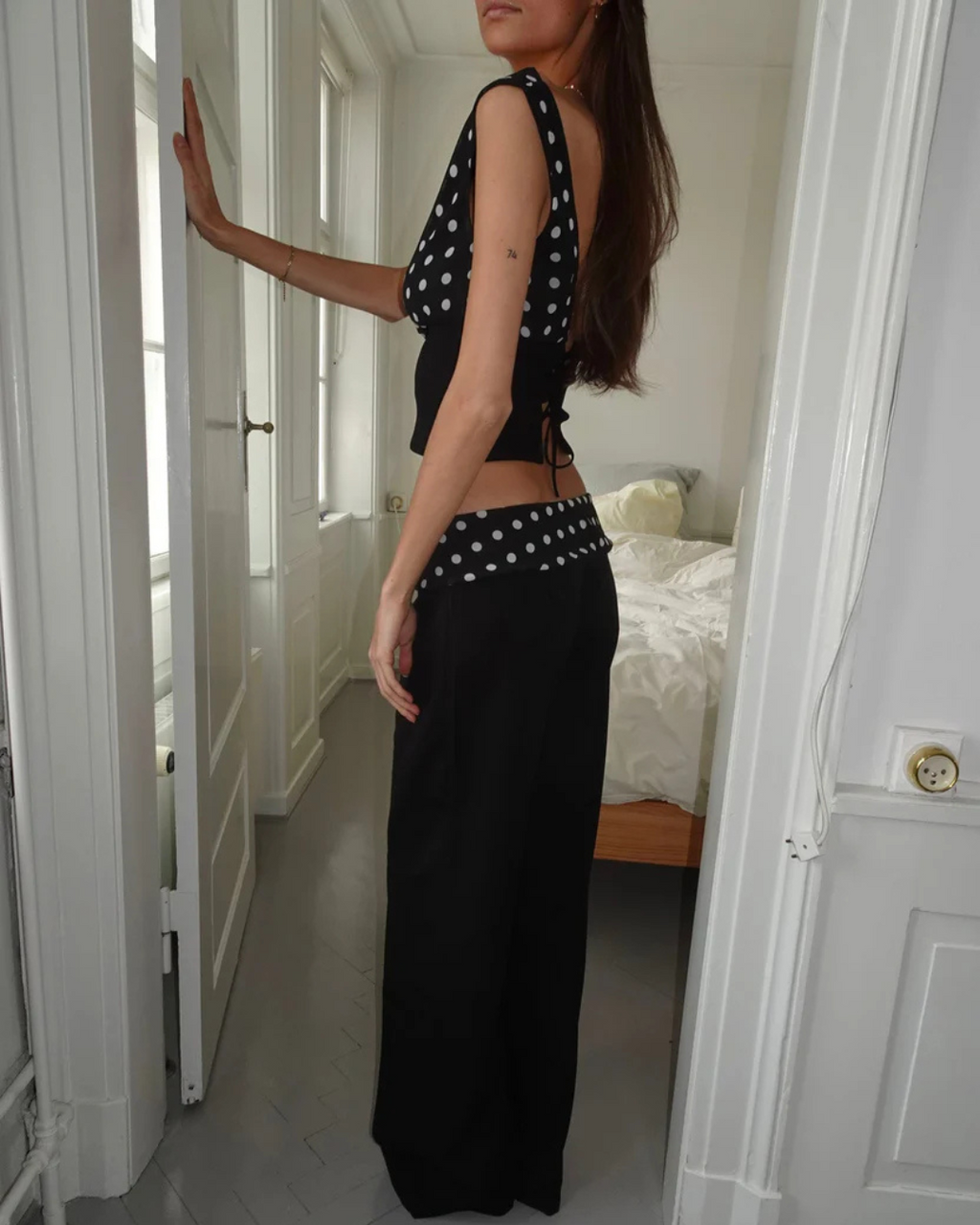 ZOE | Polka Top & Hose Set