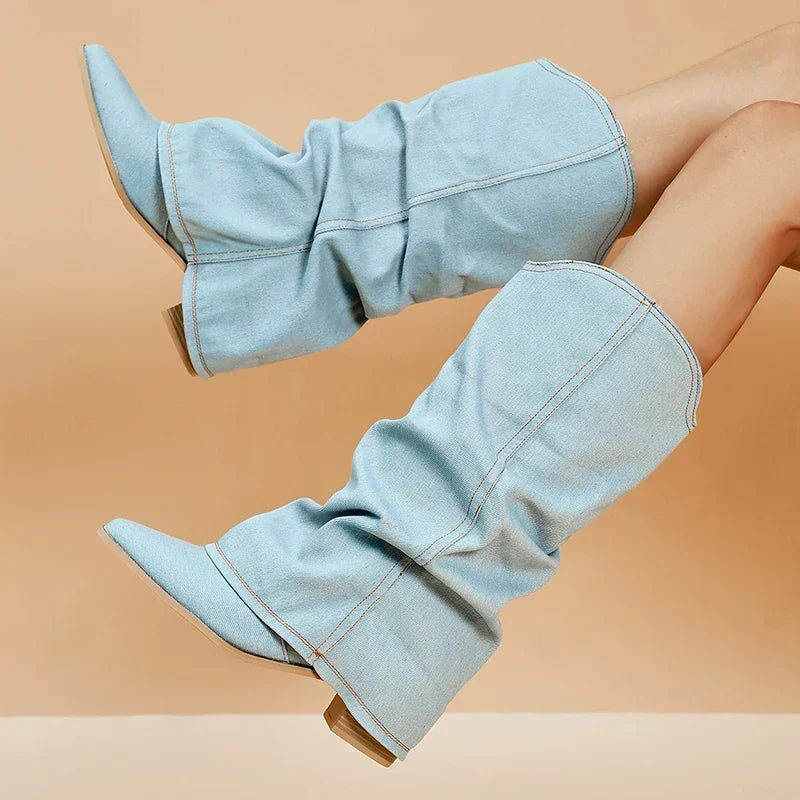 VICTOIRE - Denim Boots