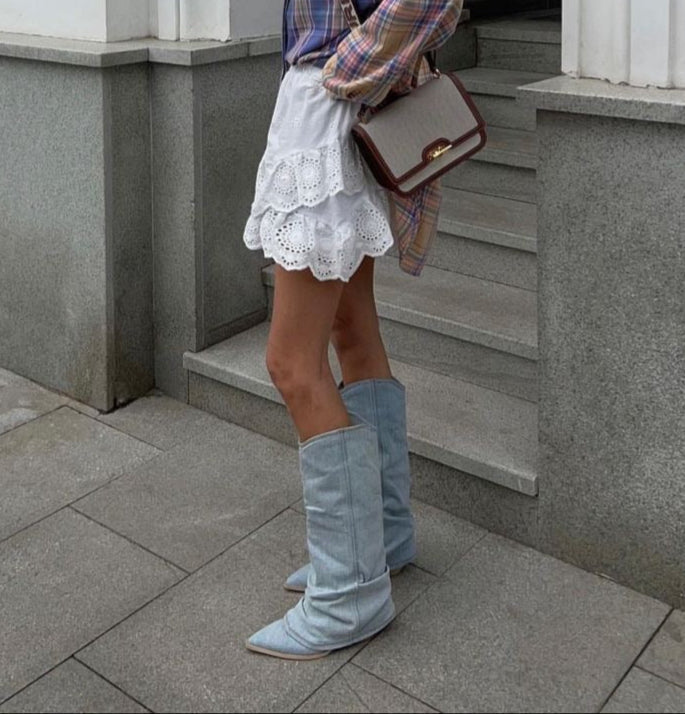 VICTOIRE - Denim Boots