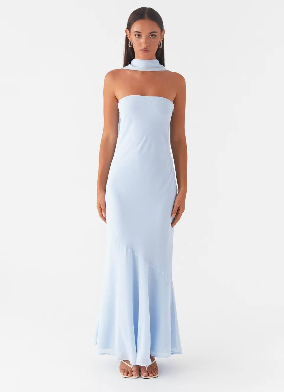 CHARLOTTE | Chiffon-Maxikleid