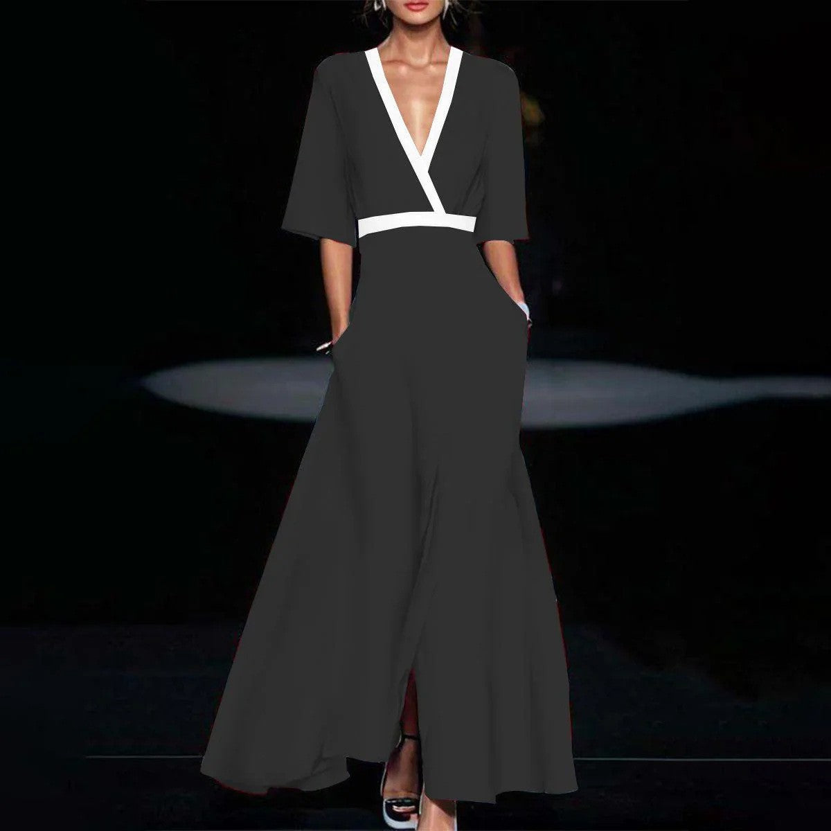 EVERLY | Geblümtes A-Linien-Kleid