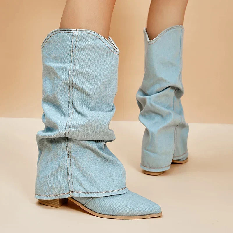 VICTOIRE - Denim Boots