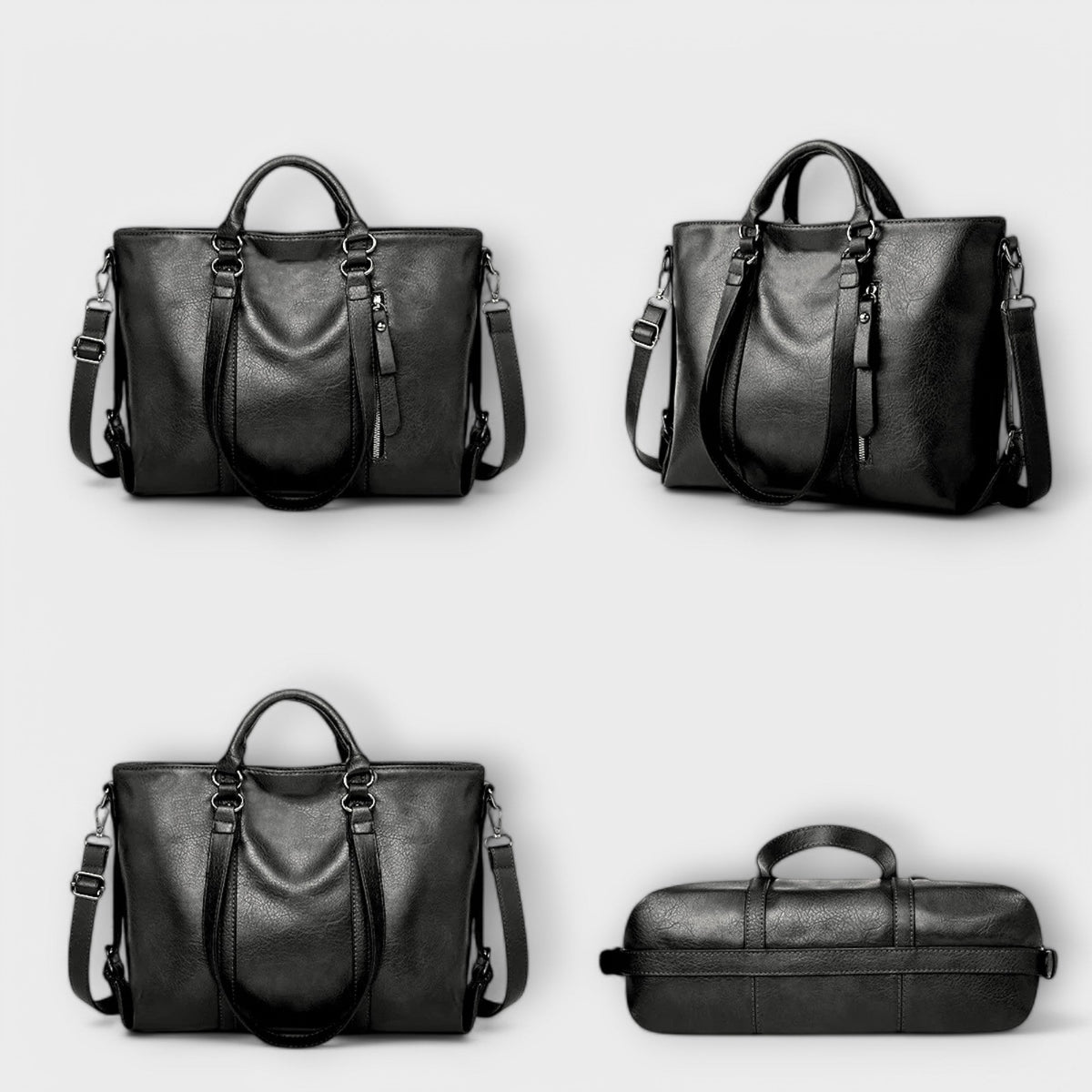 Olivia - Große Lederhandtasche