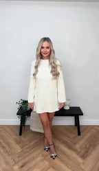 ANGEL | Luxuriöses Mini-Kleid mit Struktur