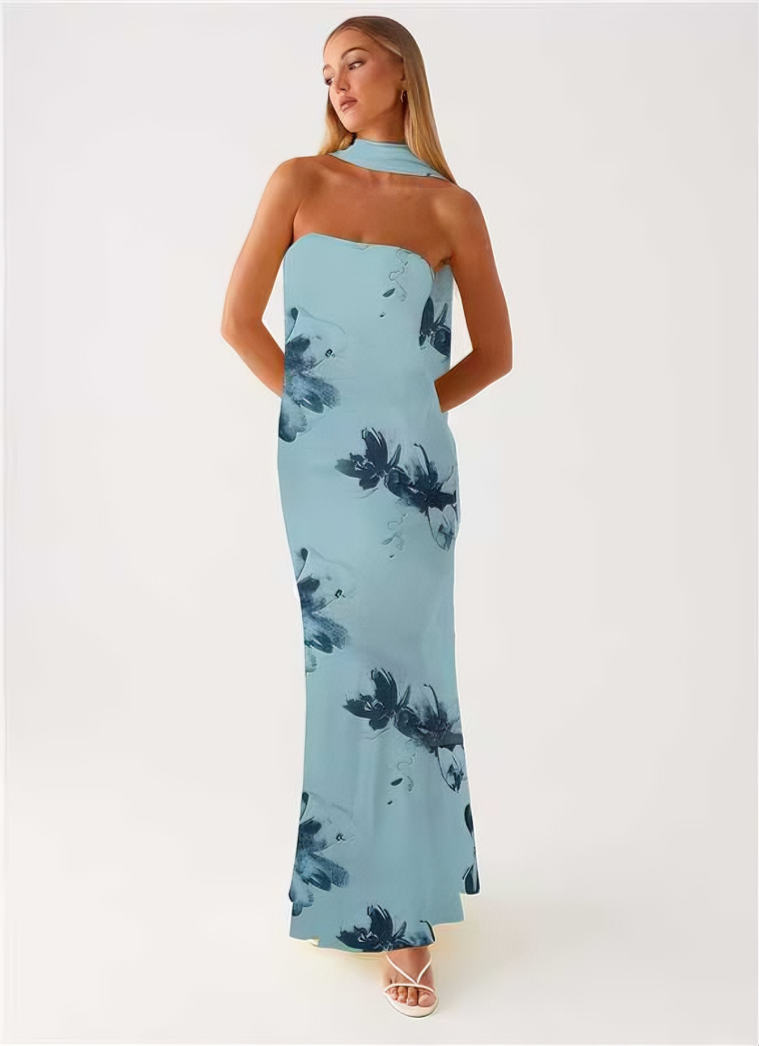 CHARLOTTE | Chiffon-Maxikleid