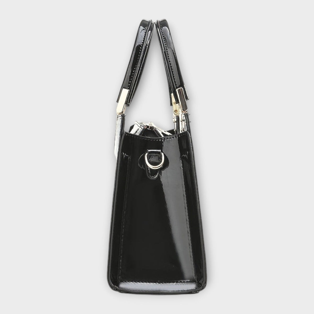 Olivia - Glänzende Krokodilprägung Handtasche