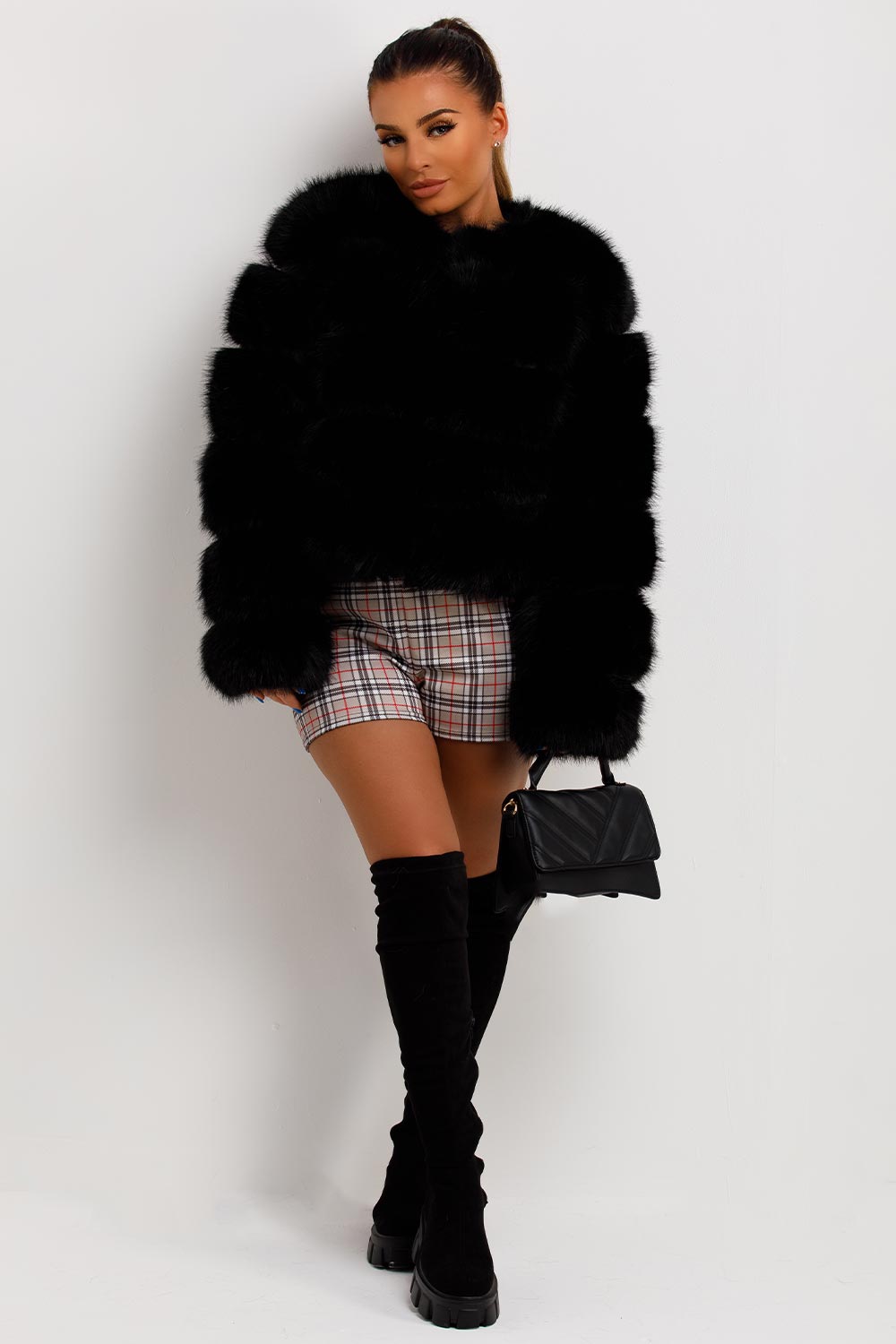 ROSIE | Glamouröse Faux-Fur Jacke