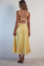 MALKA | Stilvolles Maxikleid mit Zartem Fall