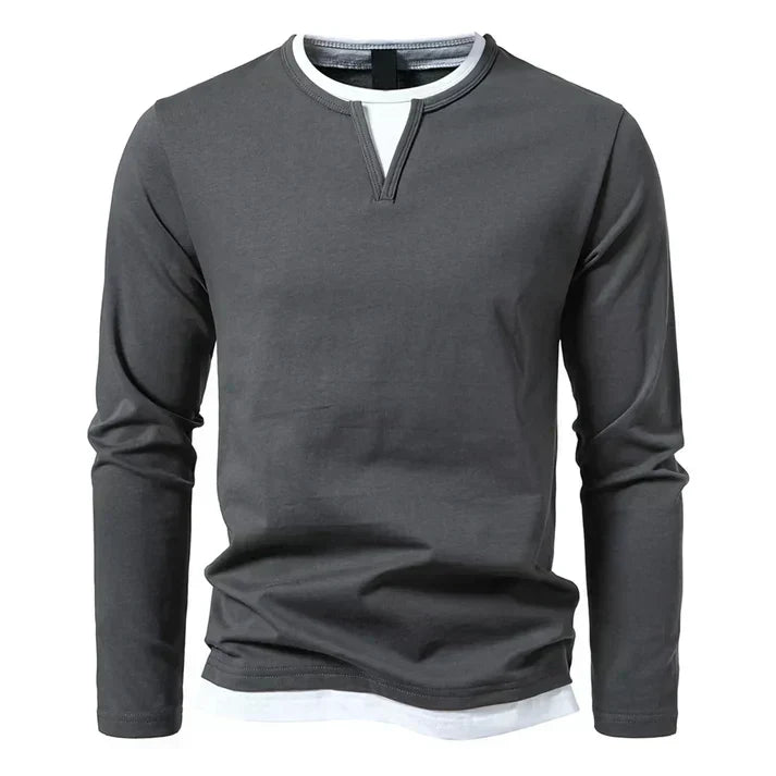 Alwin | Premium Langarmshirt aus gekämmter Baumwolle