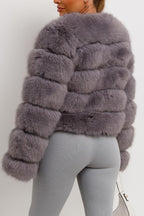 ROSIE | Glamouröse Faux-Fur Jacke