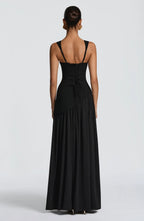 DANIELA | Elegantes Maxikleid Figurbetontem Oberteil