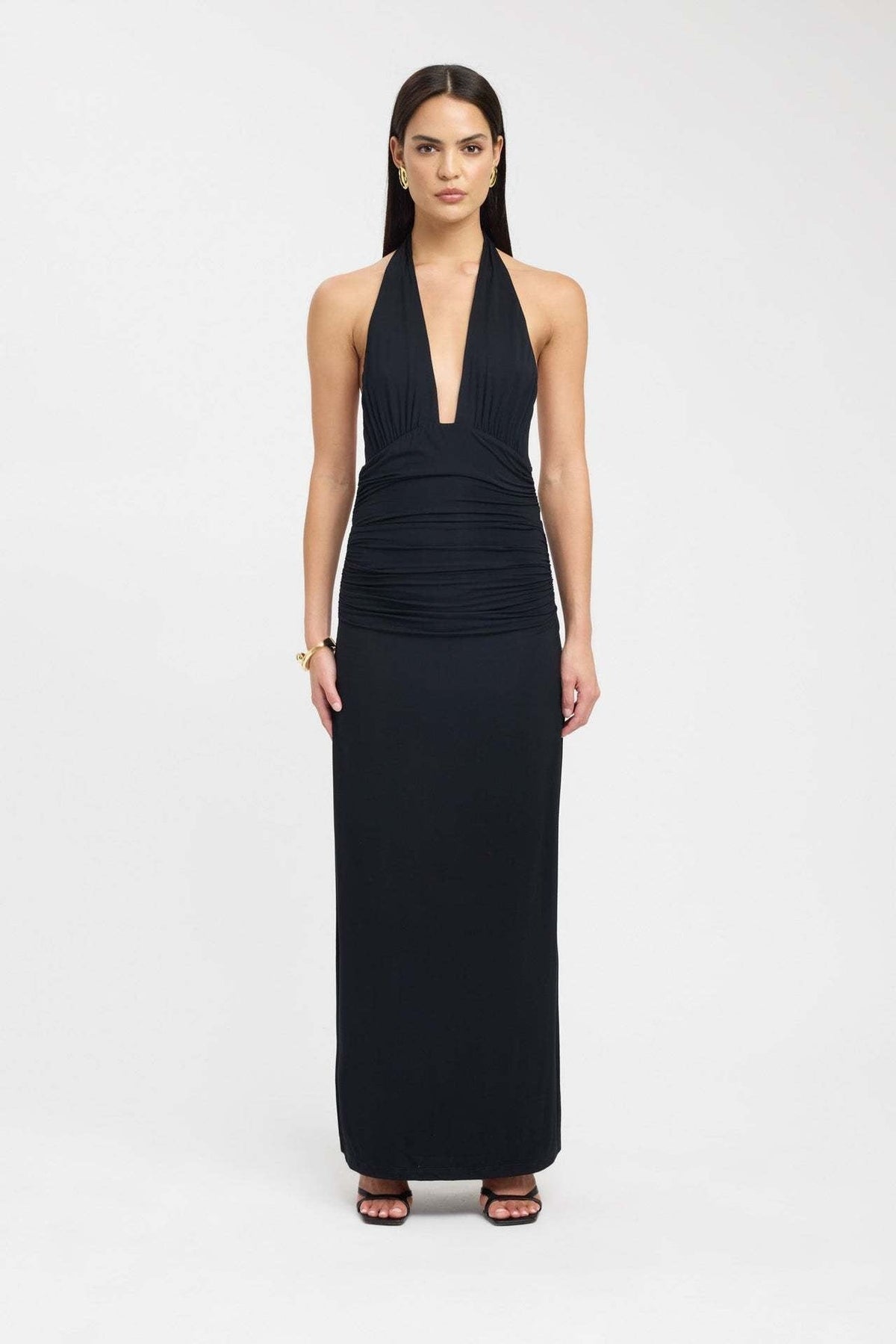 CARMEN | Maxikleid mit Geraffter Taille