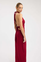CARMEN | Maxikleid mit Geraffter Taille