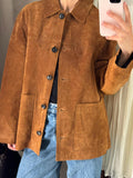CLAIRE | Eleganter Obermantel aus Wildleder